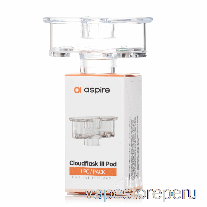 Vape Sin Nicotina Peru Aspire Cloudflask 3 Cápsulas De Repuesto Cápsula Recargable De 5,5 Ml